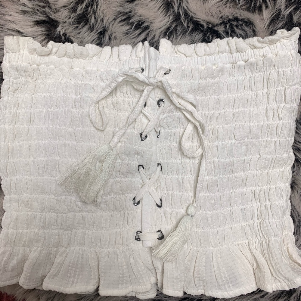 American Eagle strapless crop top